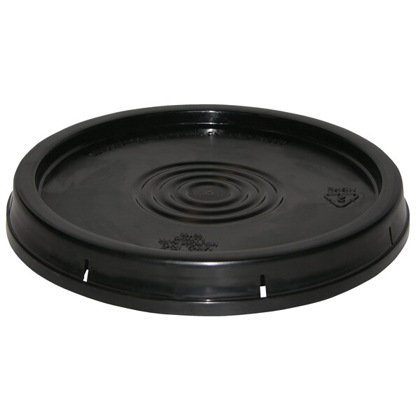 Vestil Black High Density Polyethylene (HDPE) Standard Lid, 12.5 in L, 12.5 in W, 1.5 H LID-54-UBK - main